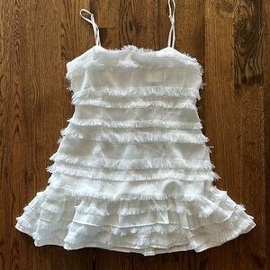 *Stain* Princess Polly White Mini Dress *STAIN* Size 6